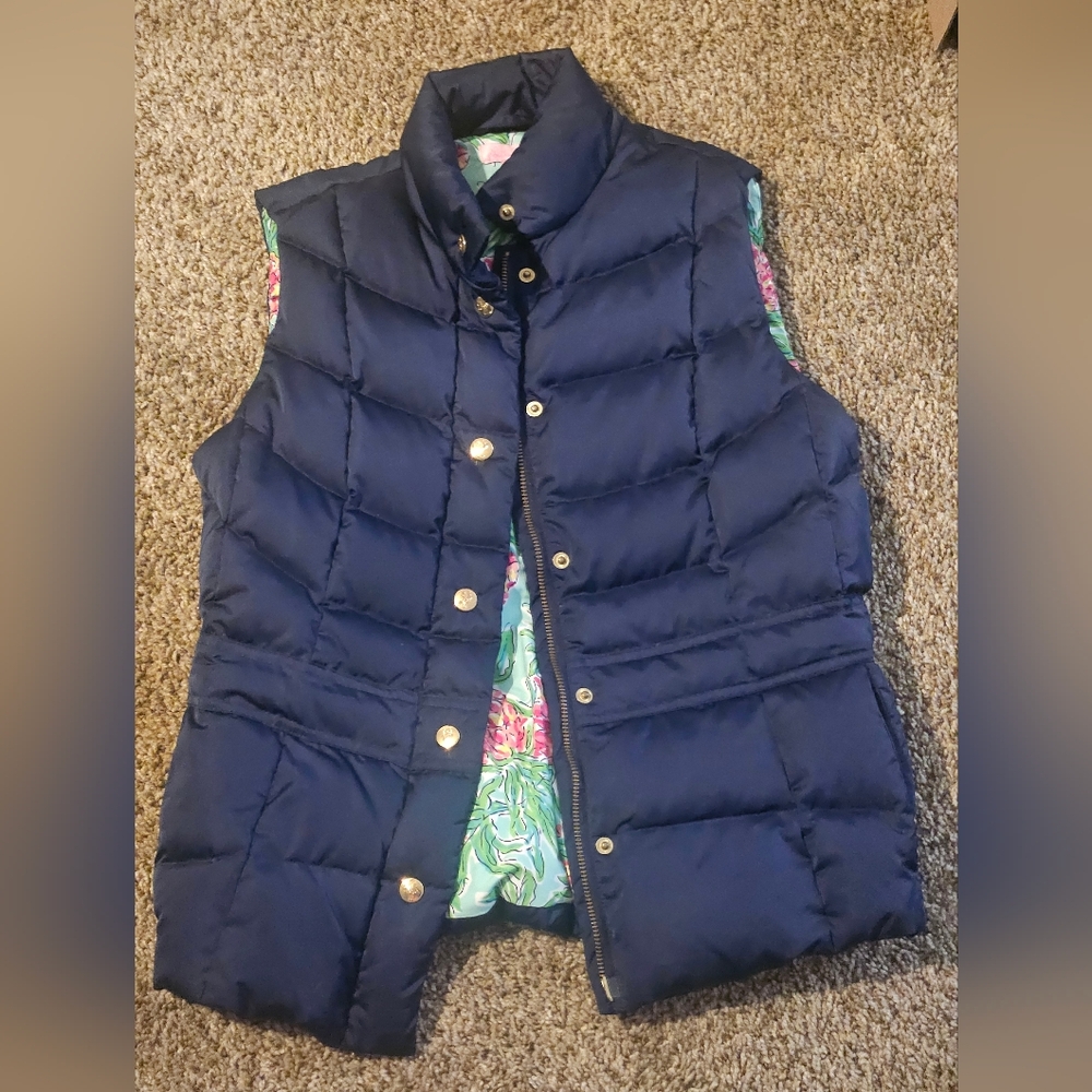 Lilly Pulitzer Leafy Floral Vest